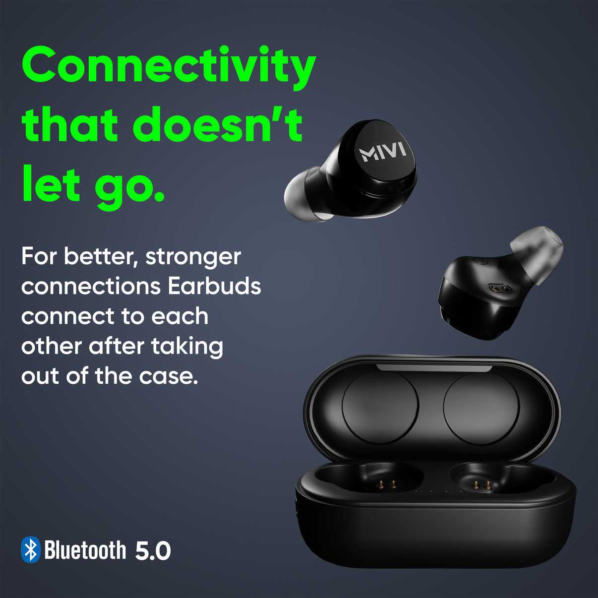 Mivi DuoPods M20 True Wireless Bluetooth Headset (Black, True Wireless)