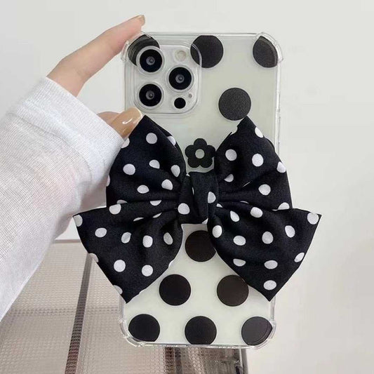 Polka dots Bow Knot Phone Case For iPhone